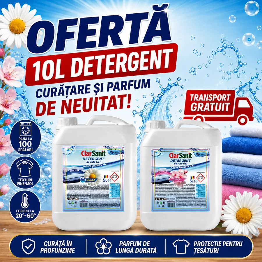 Pachet 2x Detergent de Rufe 10L